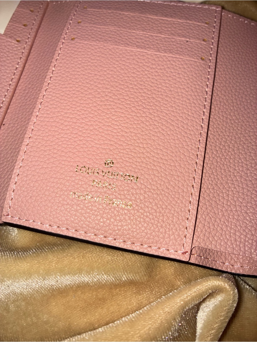 Louis Vuitton Pink Embossed Monogram Compact Wallet - Picture 4 of 8